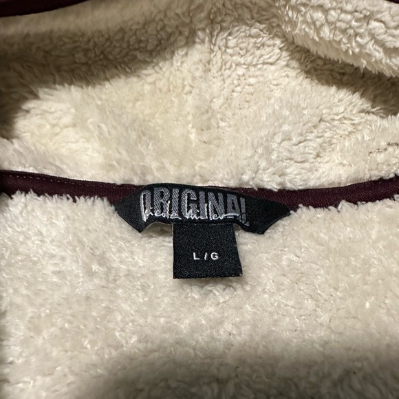 Nicole Miller Women’s Plum Open Sweater Size Large - Picture 2 of 6